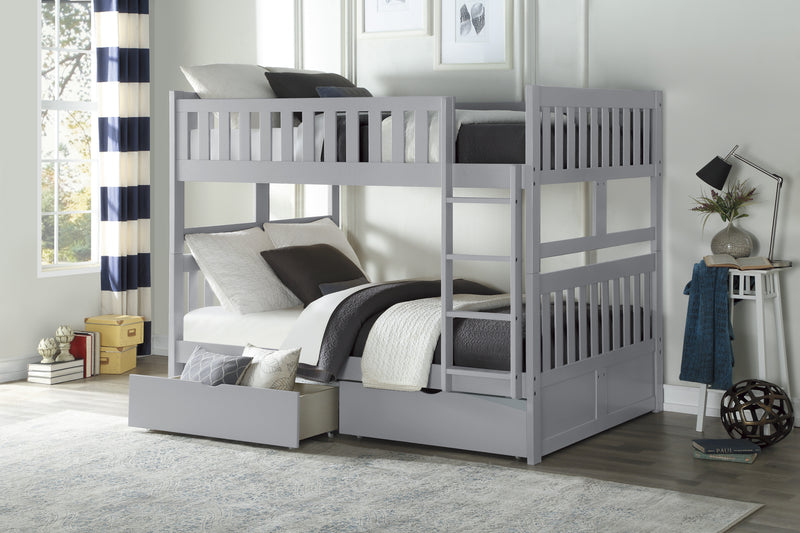 Orion - (4) Full/Full Bunk Bed with Storage Boxes