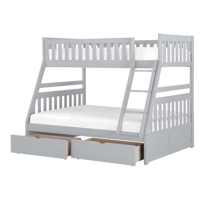 Orion - (4) Twin/Full Bunk Bed with Storage Boxes