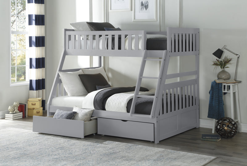 Orion - (4) Twin/Full Bunk Bed with Storage Boxes
