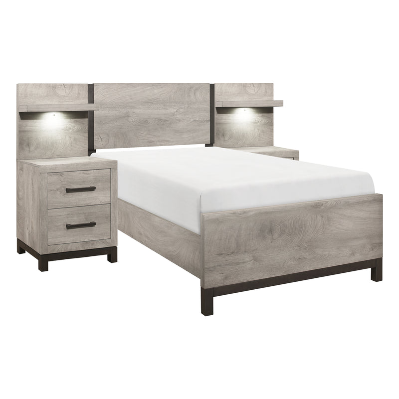 Zephyr - 5pc Set Twin Wall Bed (TB+2NS+2NS-P)