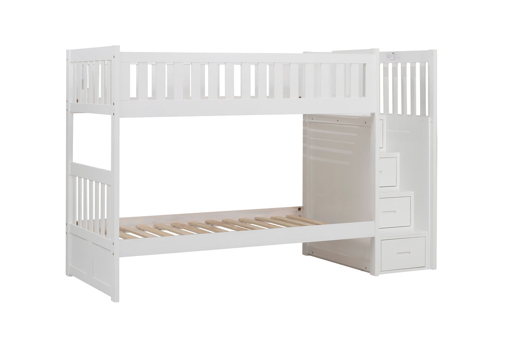 Galen - (4) Twin/Twin Step Bunk Bed