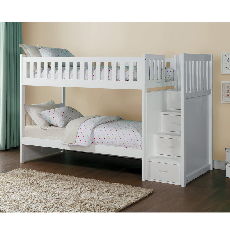 Galen - (4) Twin/Twin Step Bunk Bed