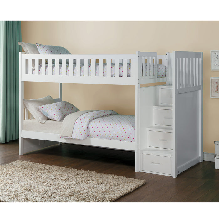 Galen - (4) Twin/Twin Step Bunk Bed