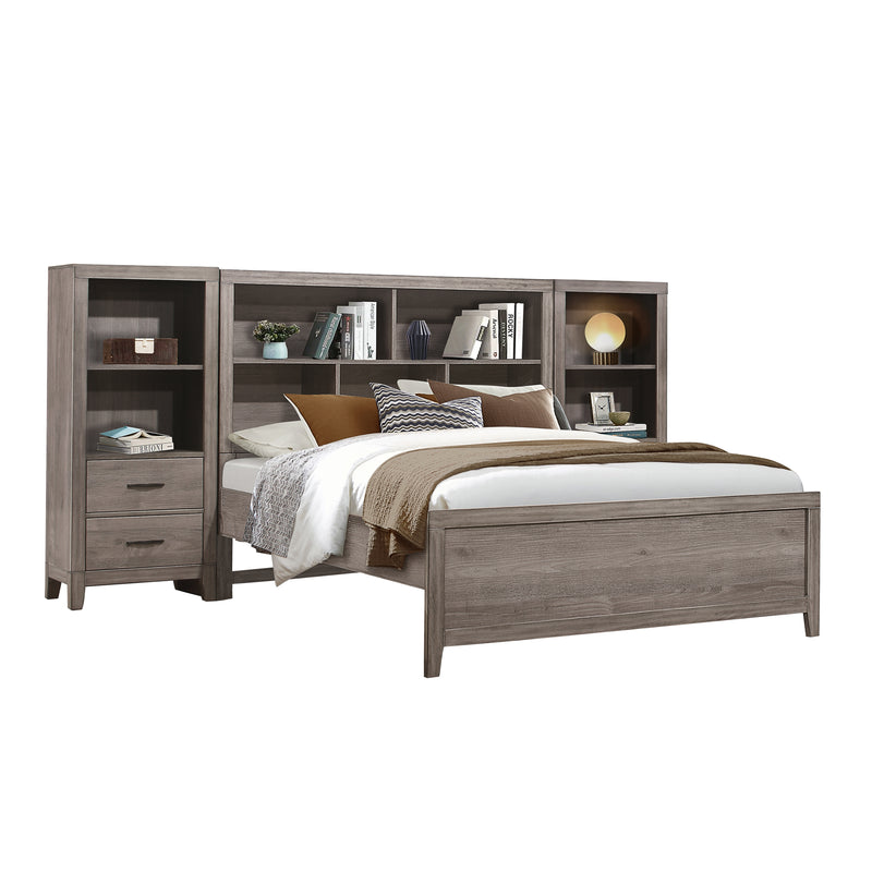 Woodrow - 3pc Set Full Wall Bed (FB+2PNS)