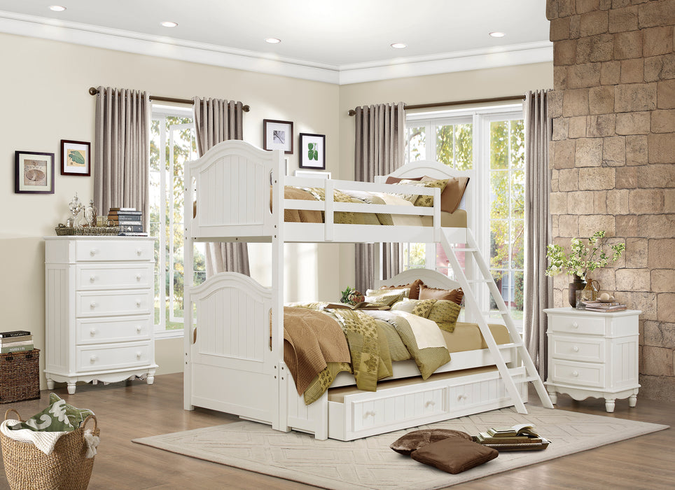 Clementine - (5) Twin/Full Bunk Bed with Twin Trundle