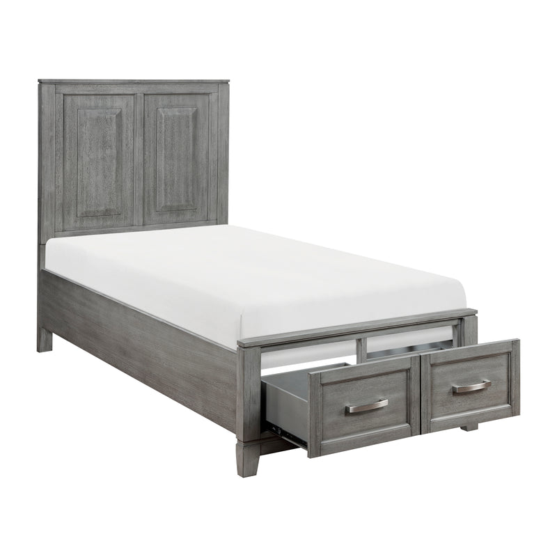 Garretson - (3) Twin Platform Bed with Footboard Storage