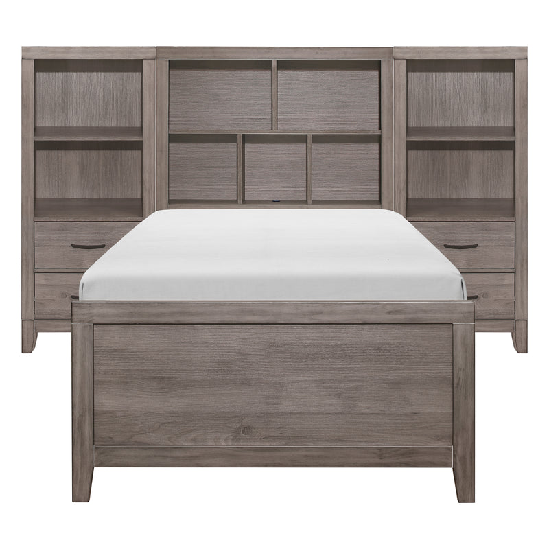 Woodrow - 4pc Set Twin Wall Bed with Toy Boxes (TB+2PNS+TFT)