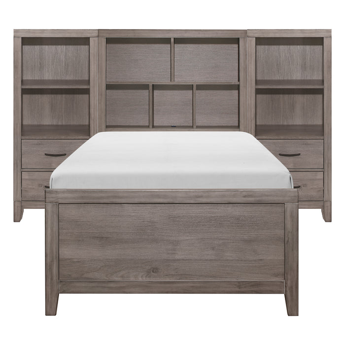 Woodrow - 4pc Set Twin Wall Bed with Toy Boxes (TB+2PNS+TFT)