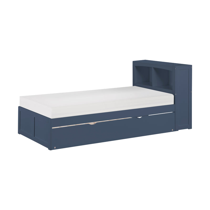 Nora - (2) Twin Bookcase Platform Bed