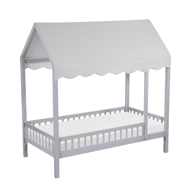 - Twin Canopy Platform Bed