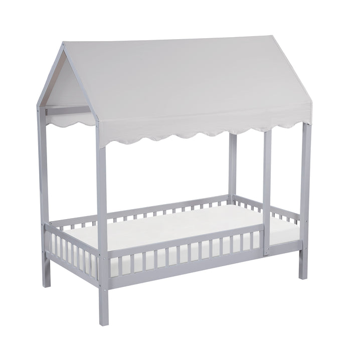 - Twin Canopy Platform Bed