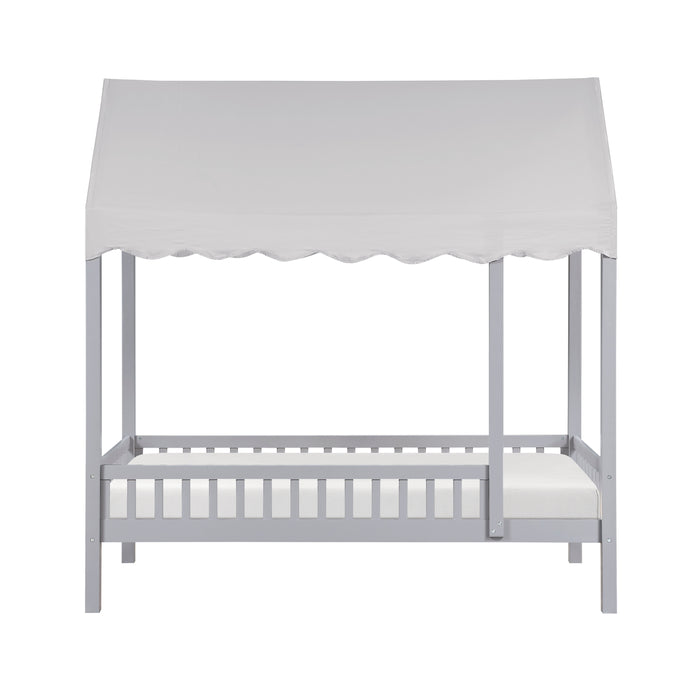 - Twin Canopy Platform Bed