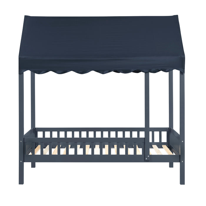 Sloane - Twin Canopy Platform Bed