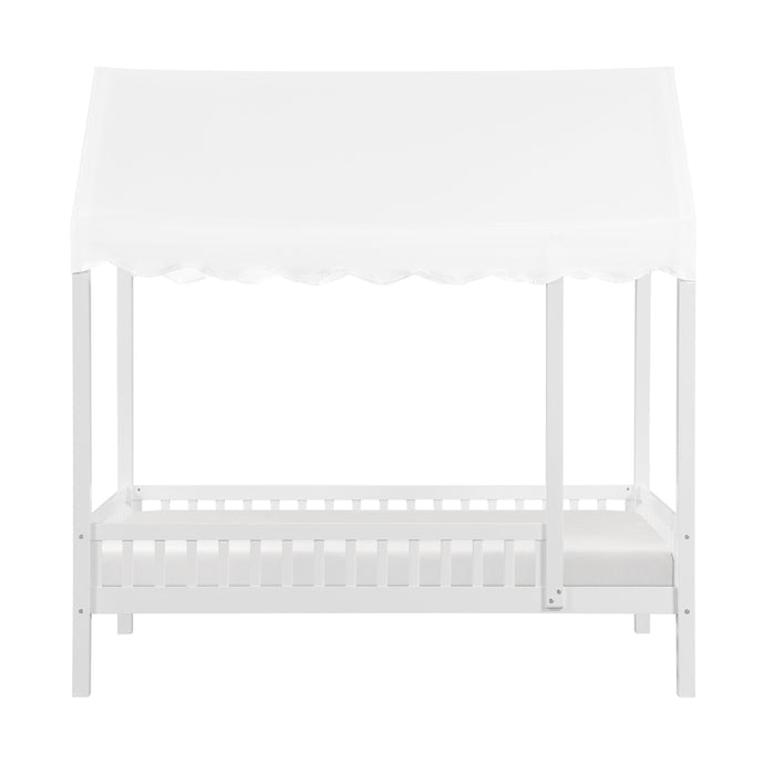 - Twin Canopy Platform Bed