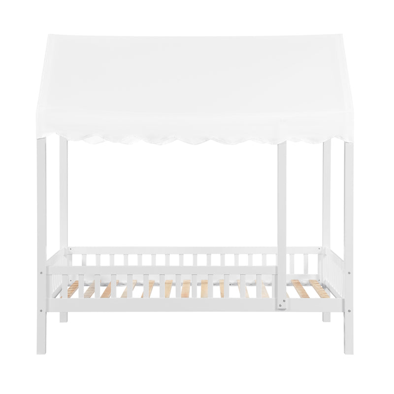 - Twin Canopy Platform Bed
