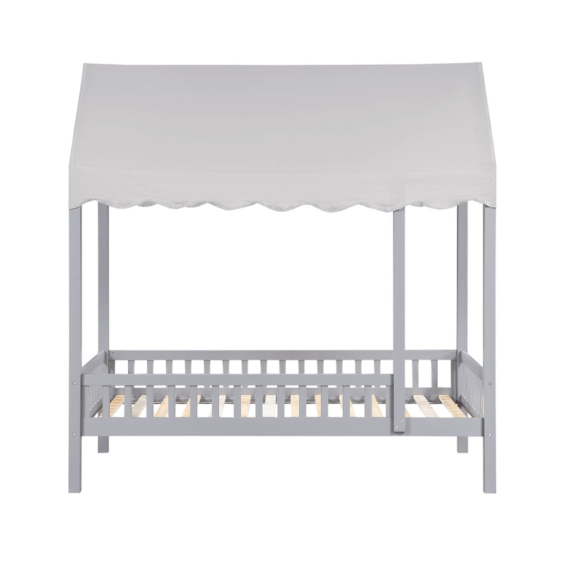 - Twin Canopy Platform Bed