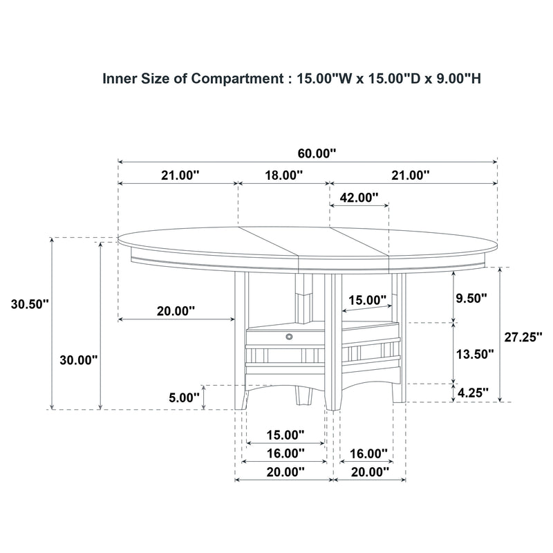 Lavon Oval 60-inch Wood Extension Leaf Dining Table Light Oak