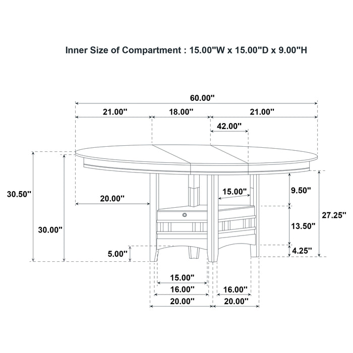 Lavon Oval 60-inch Wood Extension Leaf Dining Table Light Oak