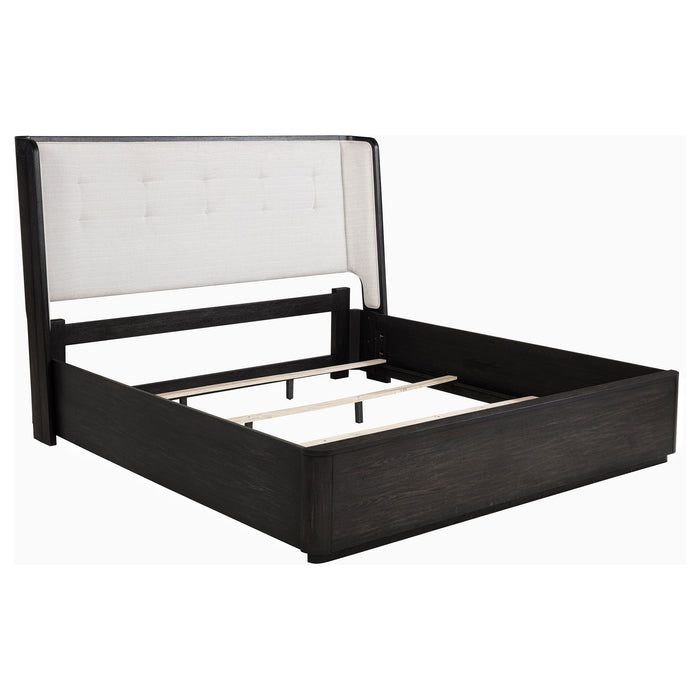 Leandro 4-piece California King Bedroom Set Burnished Black