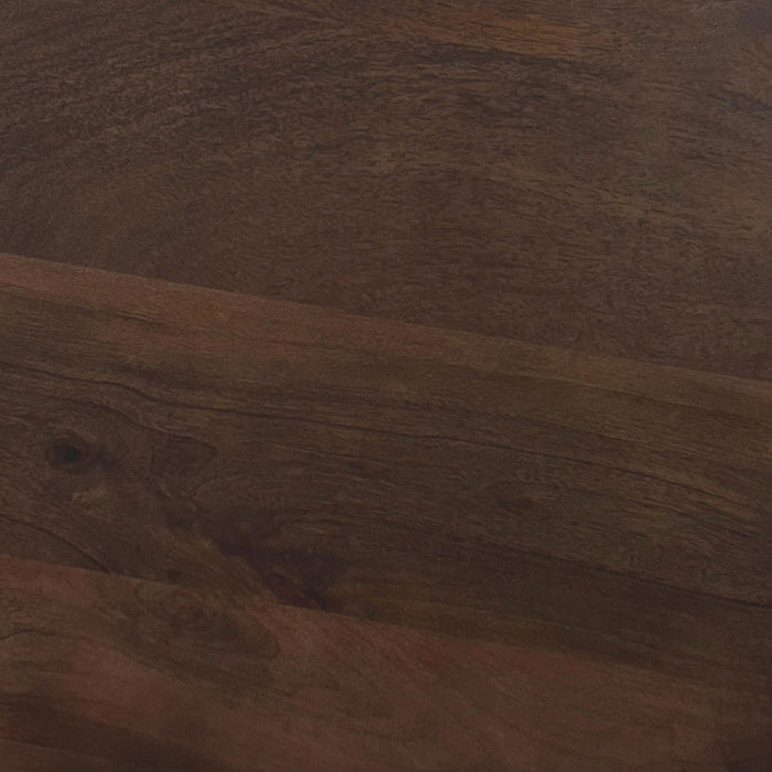 Cayenne Solid Mango Wood Accent Side End Table Walnut