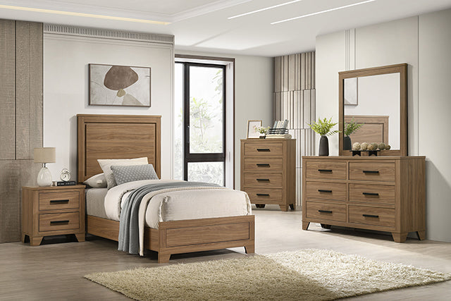 Panelli - 4 Pc Full Bedroom Set
