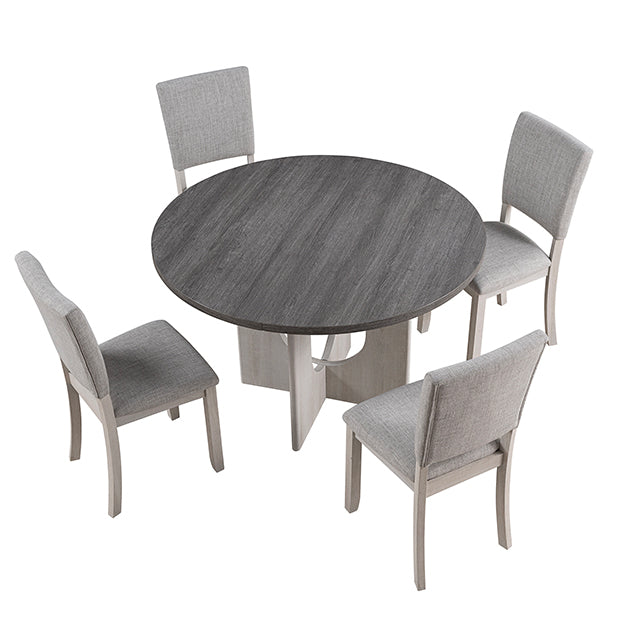 Oberto - 5 Pc Round Dining Table Set