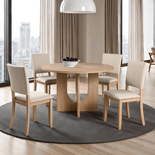 Oberto - 5 Pc Round Dining Table Set
