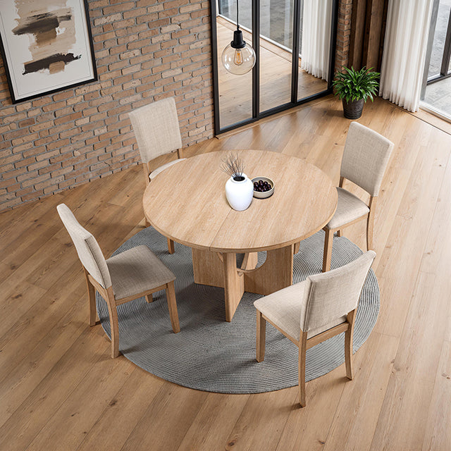 Oberto - 5 Pc Round Dining Table Set