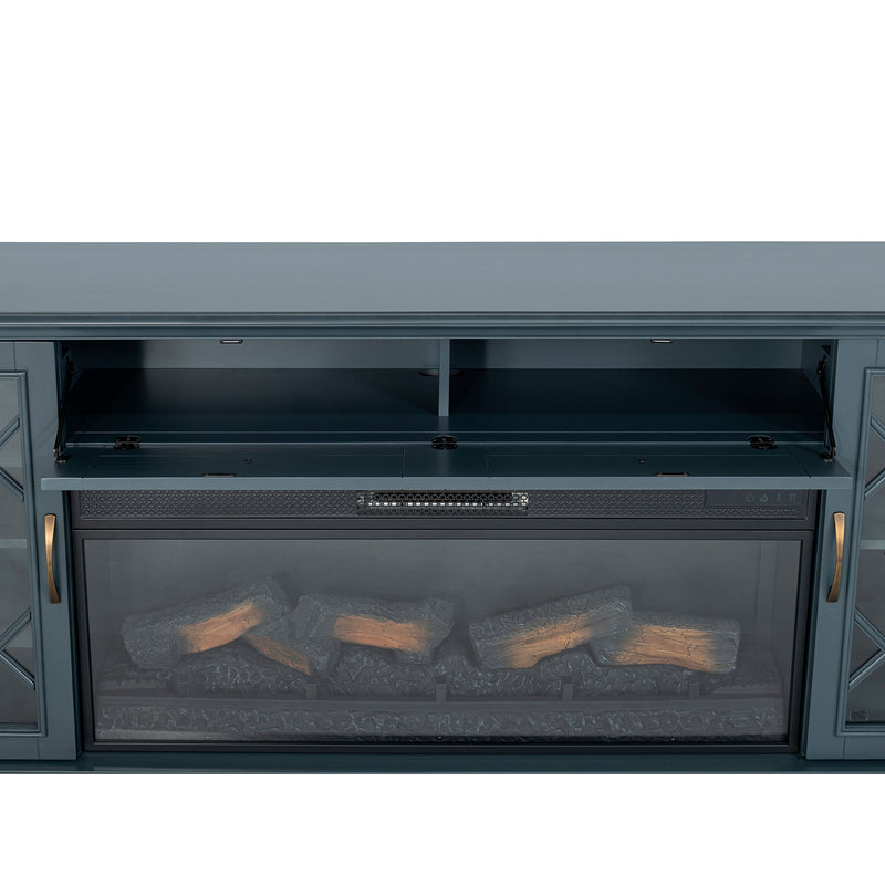 Fidel - 74'' TV Console w/ Electric Fireplace
