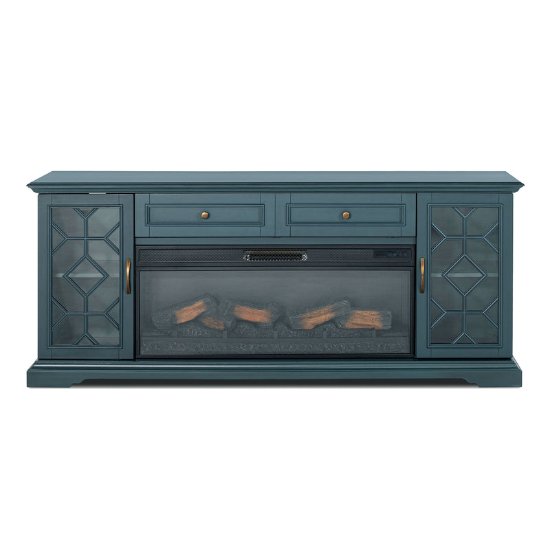 Fidel - 74'' TV Console w/ Electric Fireplace
