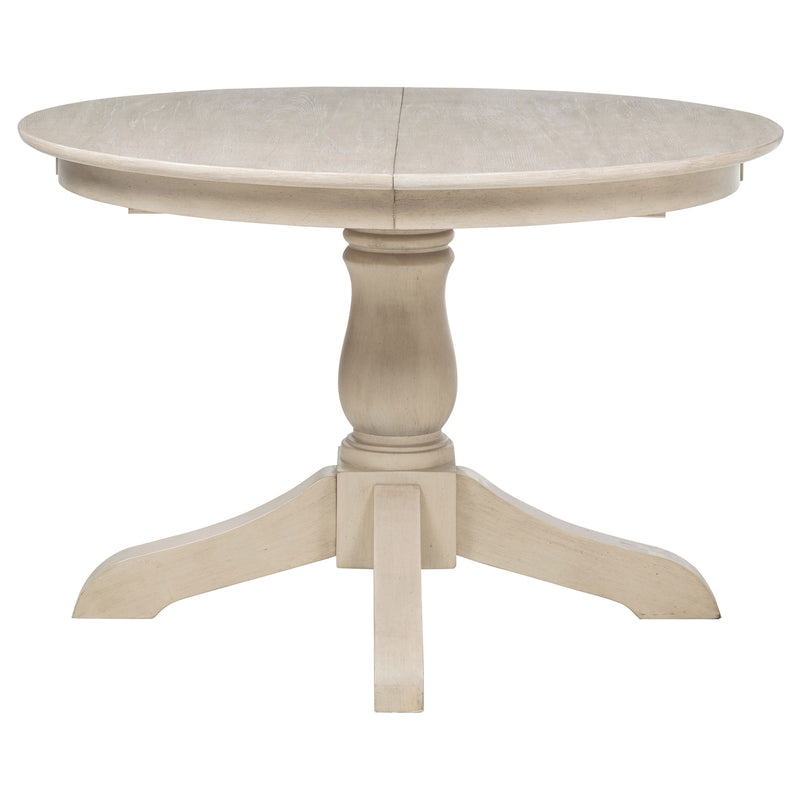 Orrison Oval 62-inch Wood Extension Leaf Dining Table Linen