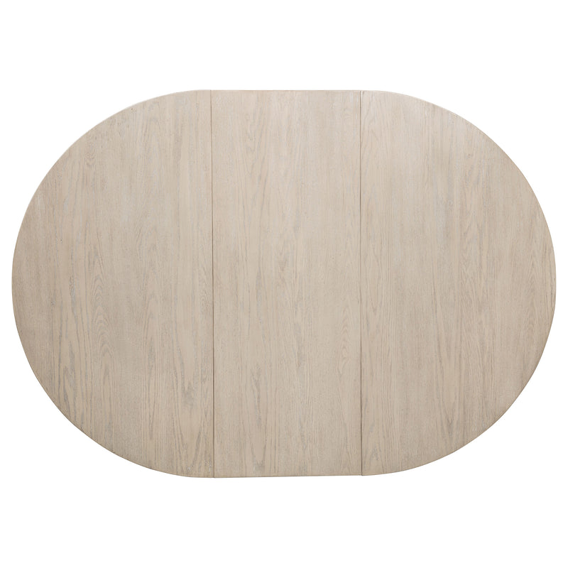 Orrison 7-piece Oval 62-inch Extension Leaf Dining Set Linen