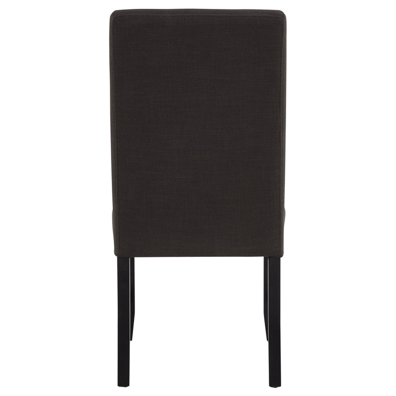 Berning Fabric Upholstered Parson Side Chair Charcoal (Set of 2)