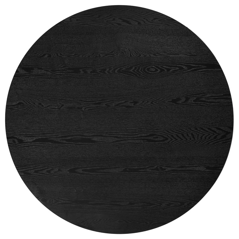 Hamlyn 5-piece Round Wood Dining Set Black