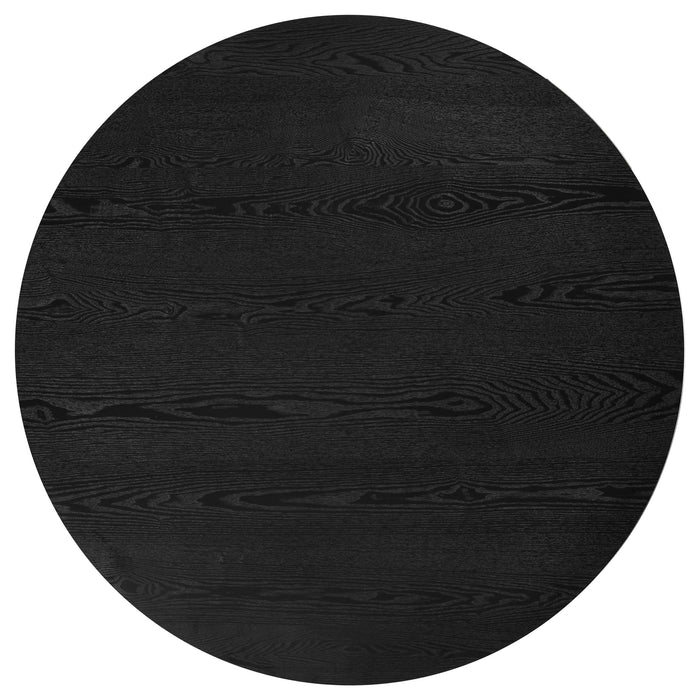 Hamlyn 5-piece Round Wood Dining Set Black