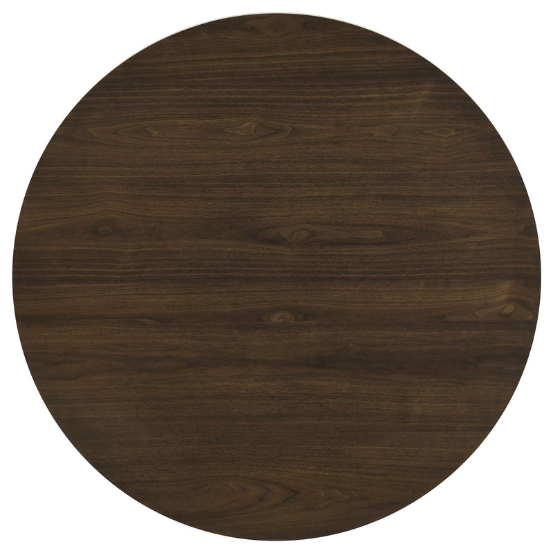 Hamlyn 47-inch Round Wood Dining Room Table Walnut