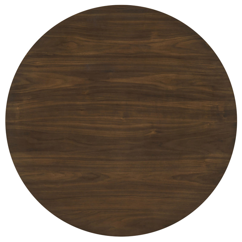 Hamlyn 5-piece Round Wood Counter Height Dining Set Grey and Walnut