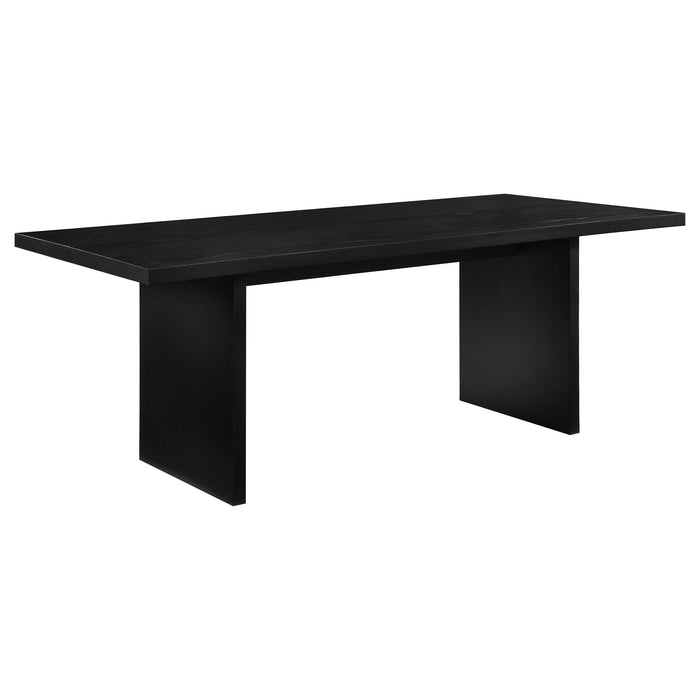Decker 7-piece 82-inch Rectangular Dining Set Wheat and Black