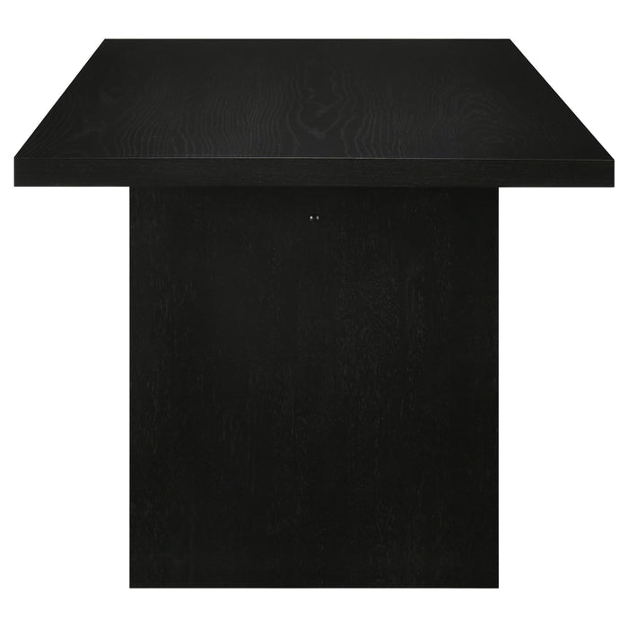 Decker 7-piece 82-inch Rectangular Dining Set Wheat and Black