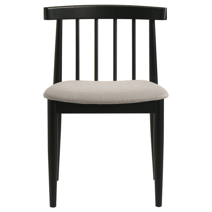 Decker 7-piece 82-inch Rectangular Dining Set Wheat and Black