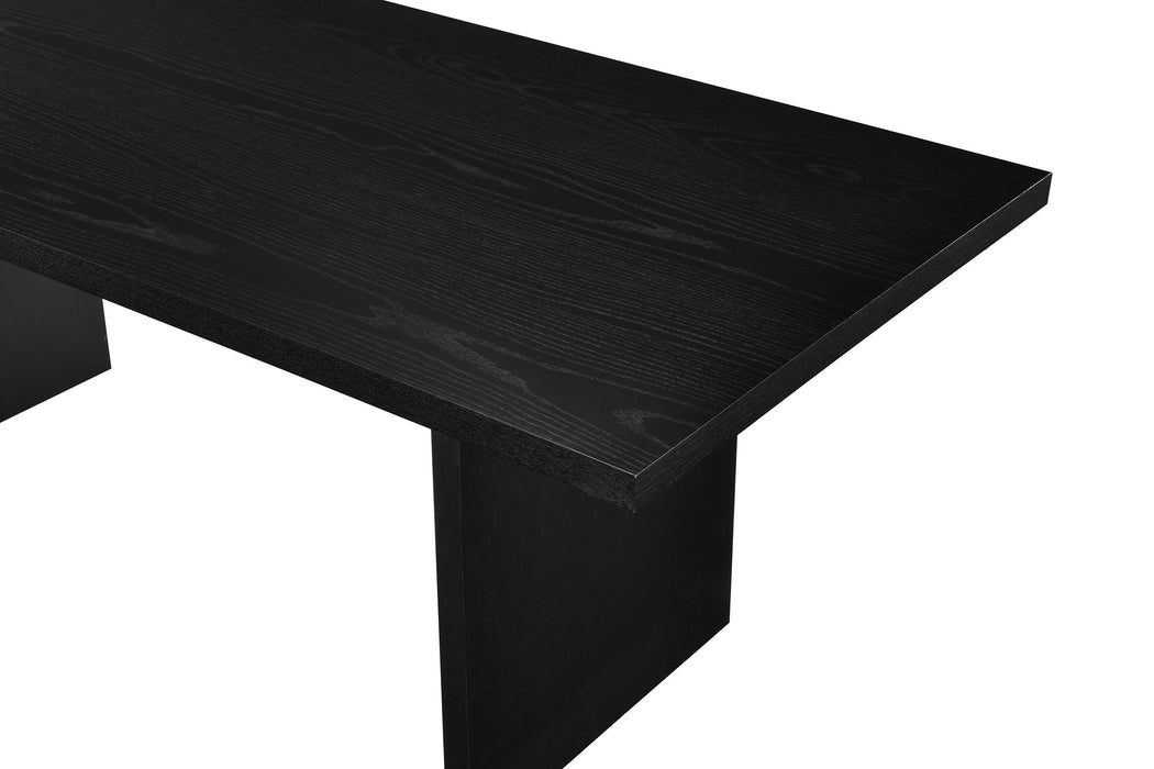 Decker 7-piece 82-inch Rectangular Dining Set Wheat and Black