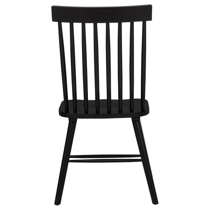 Decker 7-piece 82-inch Rectangular Dining Set Black