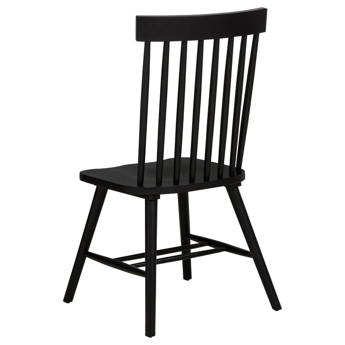 Decker 7-piece 82-inch Rectangular Dining Set Black