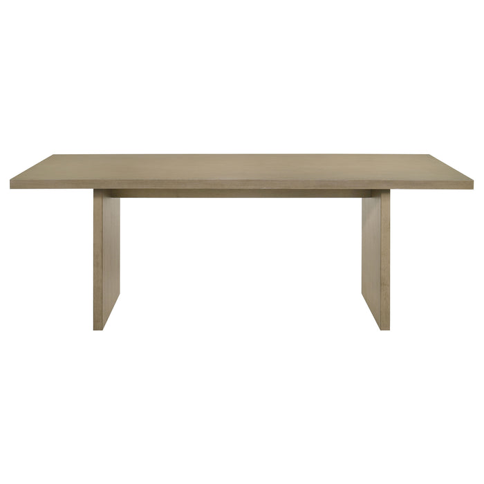 Decker 7-piece 82-inch Rectangular Dining Set Wheat and Natural Oak