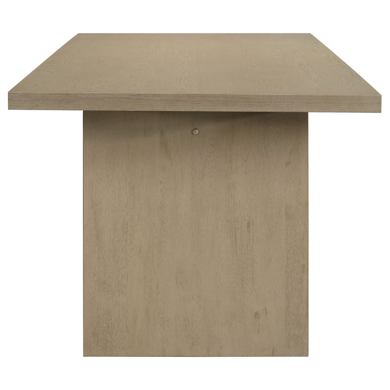 Decker 7-piece 82-inch Rectangular Dining Set Wheat and Natural Oak