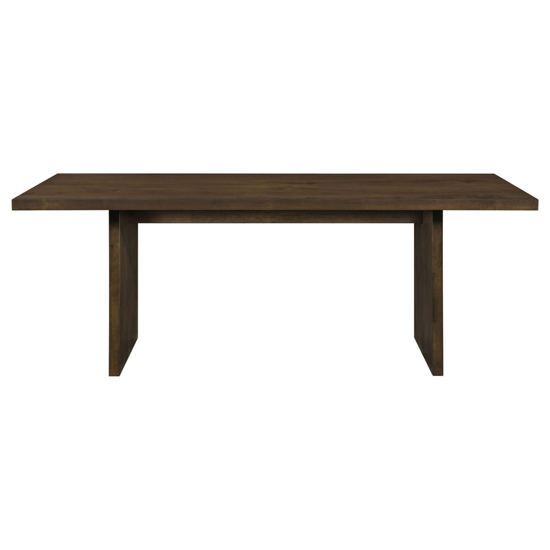 Decker 7-piece 82-inch Rectangular Dining Set Wheat and Walnut
