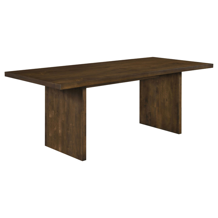 Decker 7-piece 82-inch Rectangular Dining Set Wheat and Walnut