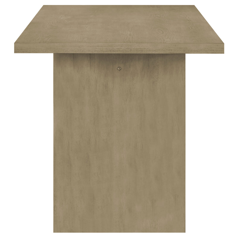 Decker 7-piece 70-inch Rectangular Counter Height Dining Set Black and Natural Oak