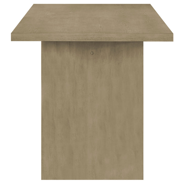 Decker 7-piece 70-inch Rectangular Counter Height Dining Set Grey and Natural Oak