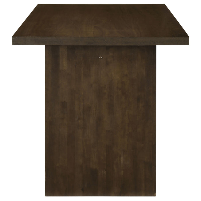 Decker 7-piece 70-inch Rectangular Counter Height Dining Set Cream and Walnut